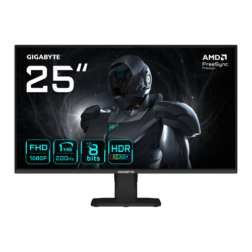 Monitor Gigabyte GS25F2 LED, 24.5", Full HD, Ss-IPS, 200 Hz, 1 ms, Negro