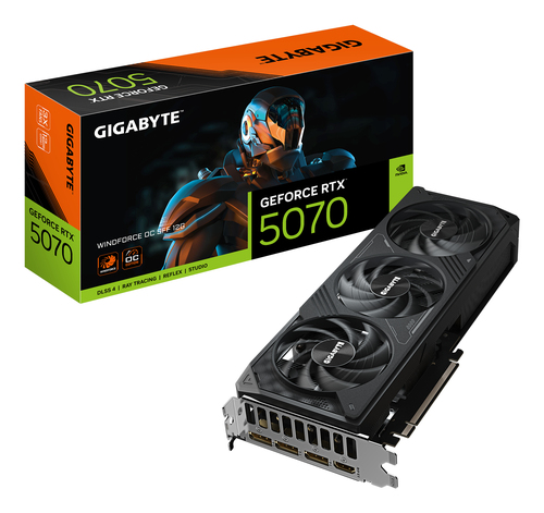 Tarjeta de Video Gigabyte Geforce Rtx 5070 Windforce Oc Sff 12g, 12 GB, 192 Bit, GDDR7, PCI Express X16 5.0