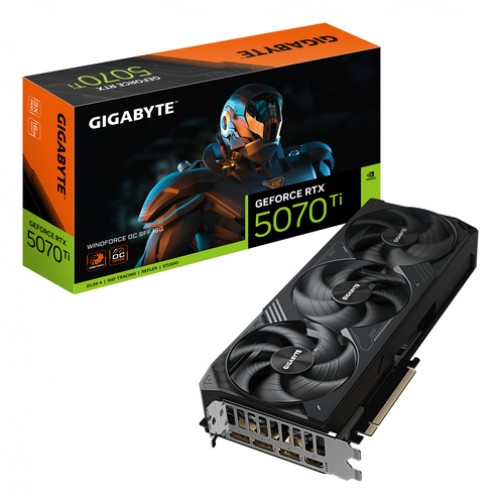 Tarjeta de Video Gigabyte Geforce Rtx 5070 Ti, 16 GB, 256 Bits, GDDR7, PCI Express 5.0
