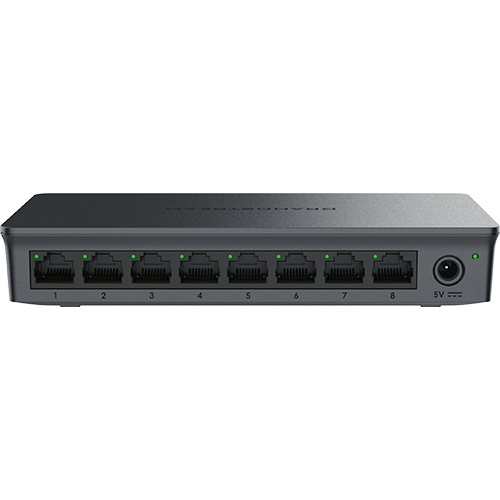 Switch Grandstream Networks GWN7701 No Administrado, RJ-45 8, Gigabit Ethernet (10/100/1000), Negro