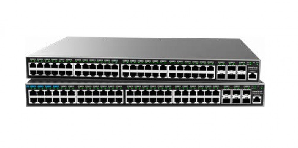 Switch Grandstream GWN7816P | Capa 3 Poe+ Administrable | 48 Puertos 10/100/1000 Mbps + 6 Puertos Sfp+ de 10 Gigabits | Hasta 740W | Compatible con Gwn Cloud.