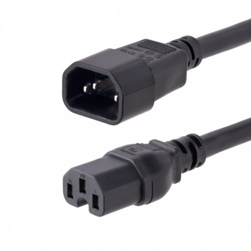 Cables de Poder Startech.com Macho, Hembra 125 V, 3.05 m, Negro