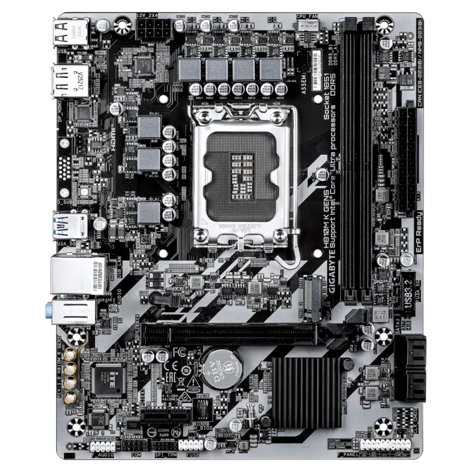 Tarjeta Madre Gigabyte H810M K, Micro-ATX, Socket 1851, Ranura PCIe 5.0 X16