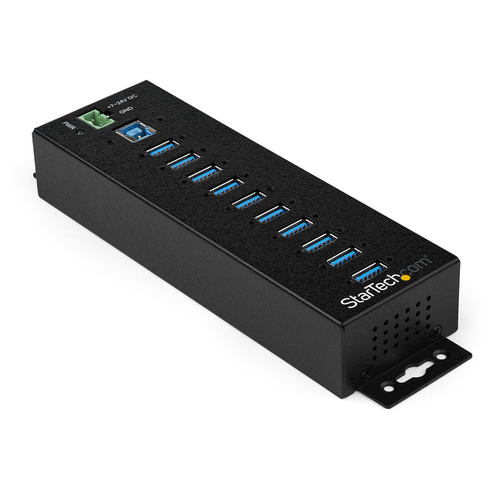 Hub Startech.com Interfaz USB 3.2 Gen 1 (3.1 Gen 1) Type-b, 10 USB A 3.1, Cantidad de Puertos 10, Velocidad 5000 Mbit/s, Color Negro