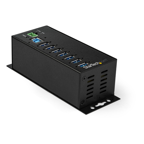 Hub Startech.com Interfaz USB 3.2 Gen 1 (3.1 Gen 1) Type-b, 7 USB A 3.1, Cantidad de Puertos 7, Velocidad 5000 Mbit/s, Color Negro