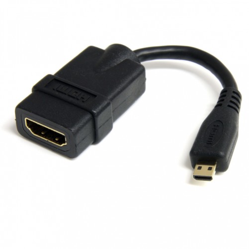 Cable Startech de 12cm Adaptador HDMI de Alta Velocidad - HDMI Hembra a Micro HDMI Macho (HDADFM5IN)
