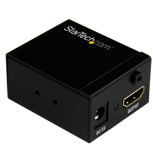 Extensor Startech.com Repetidor AV, 1920 x 1080, 1hdmi, Hasta 35 m, Negro