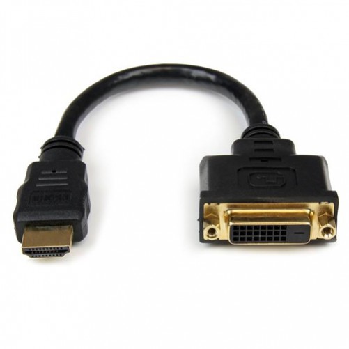 Adaptador de Vídeo Startech (HDDVIMF8IN), HDMI a Dvi-d, Color Negro