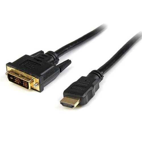 Adaptador Vídeo Startech.com HDDVIMM3M HDMI a Dvi-d, 3 m, Negro
