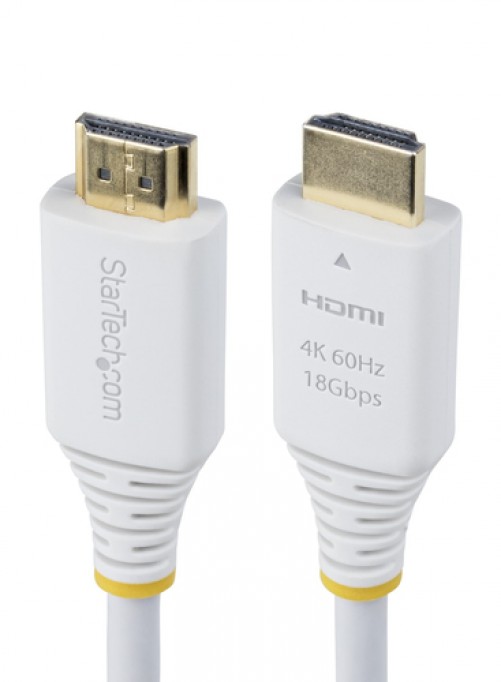 Cable HDMI Startech.com V. 2.0, Canal Ethernet, 3 m, 18 Gbit/s, 1080p, 1440p, 2160p, Blanco