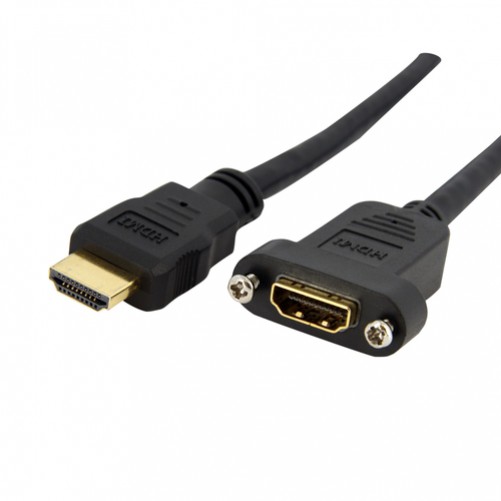 Cable HDMI Startech de 91cm para Montaje en Panel - Hembra a Macho, (HDMIPNLFM3)