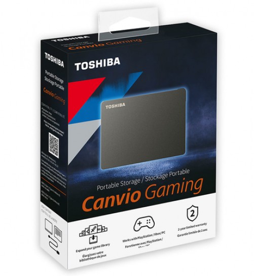 Disco Duro Externo Toshiba Canvio Gaming 2.5", 2TB, USB, Compatible Mac/PC/playstation/xbox