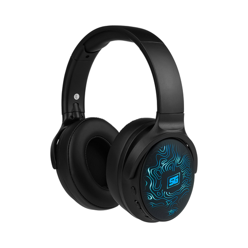 Diadema Vorago HPB-401-LED, Bluetooth, Alambrico/inalambrico, Plegables, USB-C, Luz LED