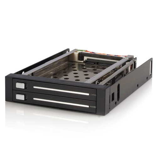 Bracket Startech.com Panel Embellecedor Frontal 3.5" A 2.5", Aluminio, Negro