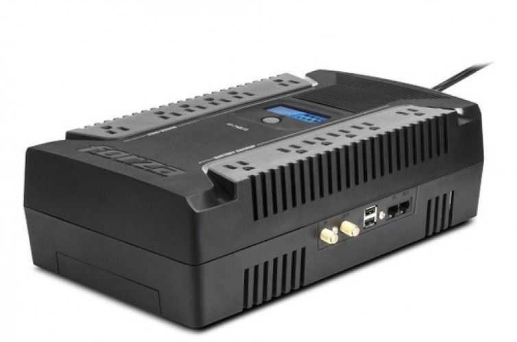UPS Forza HT-750LCD Interactivo 750VA/450W 12 Salidas (6/6) Salidas Coaxial y USB Sobremesa 120V Negro