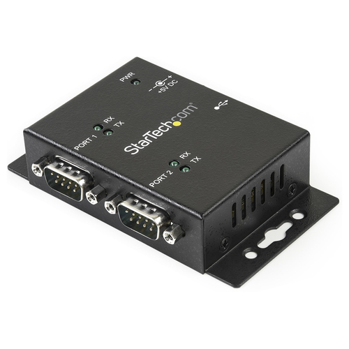 Hub Startech.com Interfaz USB 2.0 Type-b, Acero, Cantidad de Puertos 2, Color Negro