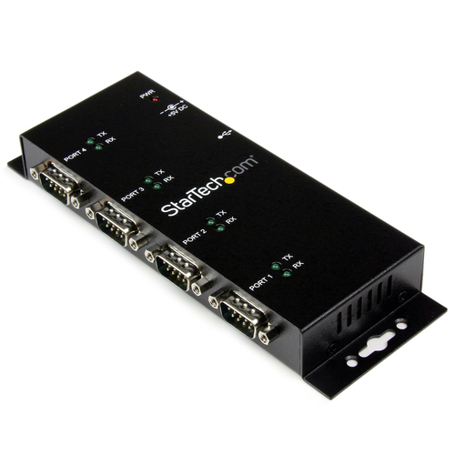 Hub Startech.com Interfaz USB 2.0 Type-b, Acero, Cantidad de Puertos 4, Color Negro