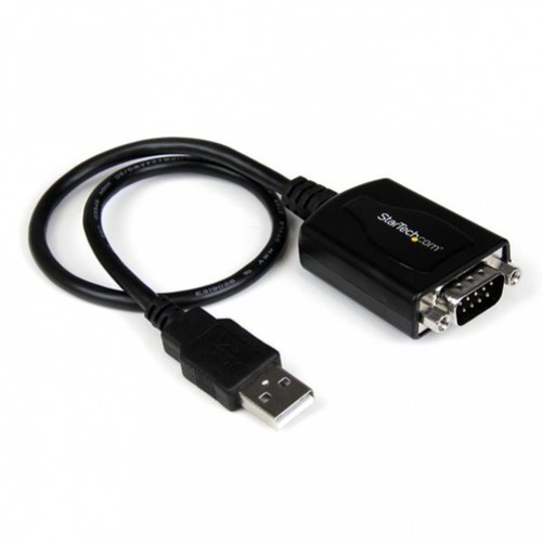 Tarjeta Startech.com Cable .3M USB A Puerto Serial Serie RS232 DB9 con Retención del Puerto de Asignación Com, Negro, Ce, Fcc, Mac OS X 13.0 Ventura, 70 G, 1 Pieza(s), 174 mm