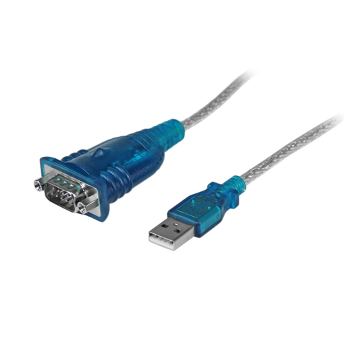 Cable Adaptador USB A Serie RS232 de 1 Puerto Serial DB9 - Macho a Macho, Conversor Compatible con Windows 8 (ICUSB232V2)