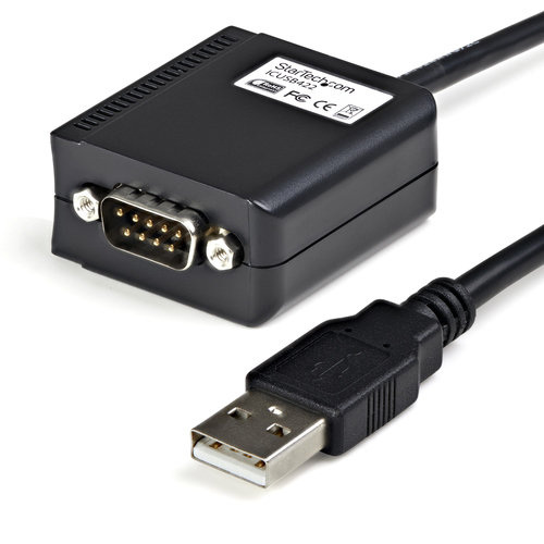 Adaptador Startech.com DB9 M a USB-A Fm, Negro