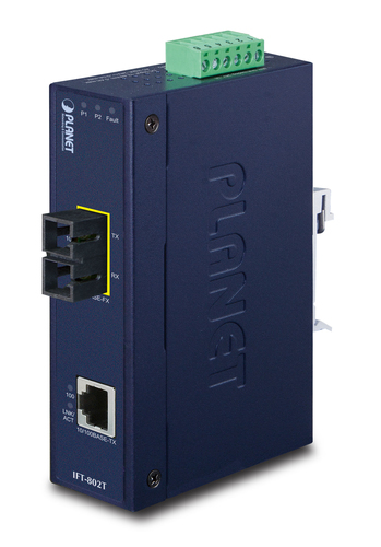 Conversor de Medios Planet IFT-802T Ethernet Rápido, 200 Mbit/s, 2000 m
