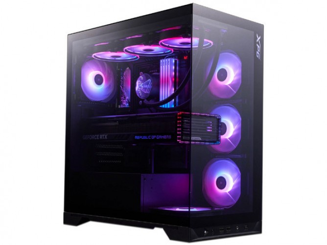 Gabinete XPG Invader X Btf, Midi-tower, ATX/micro-ATX/mini-itx, sin Fuente, 5 Ventiladores, Negro