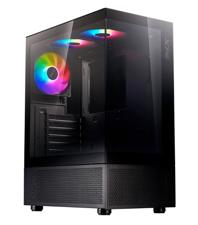 Gabinete XPG Invader X Mini, Mini-tower, ATX/micro-ATX, USB 3.0, 5 Vent Instalados, Negro Open Box Nuevo - Caja Maltratada