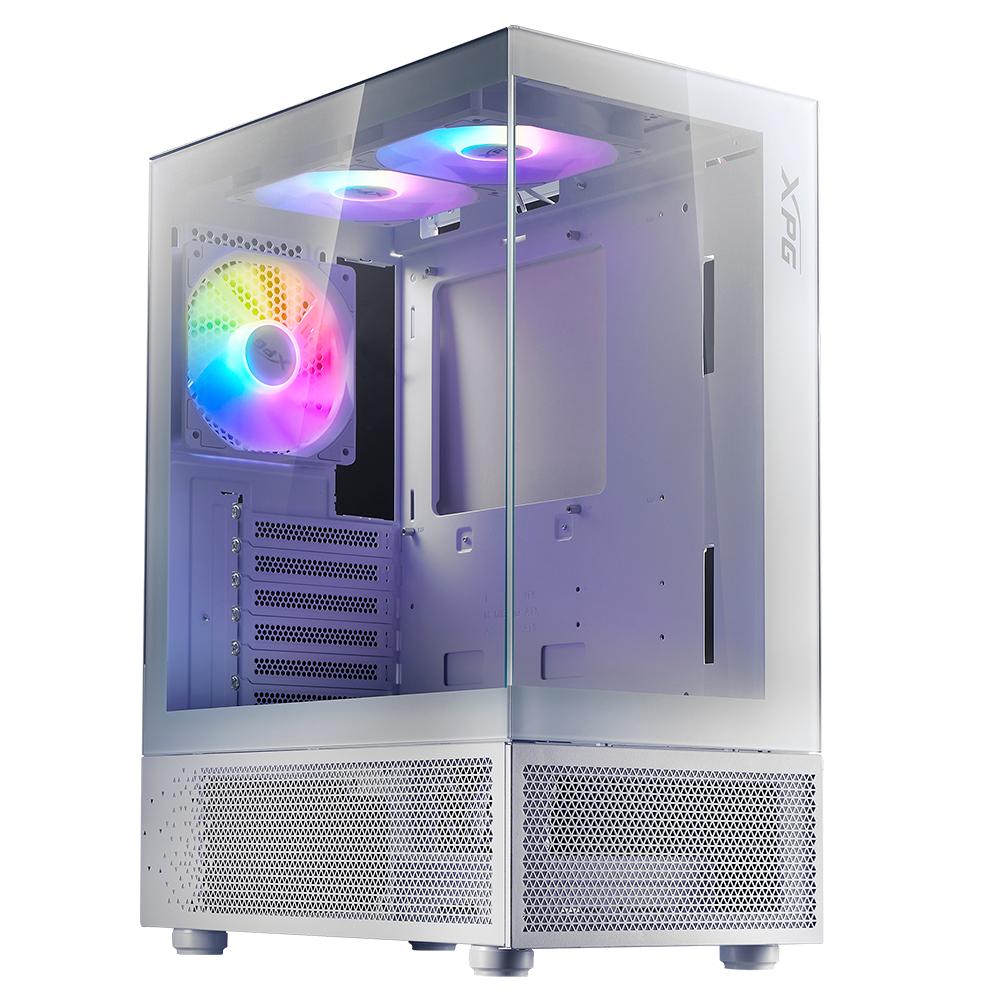 Gabinete XPG Invader X Mini, Midi Tower, ATX/micro ATX/mini-itx, USB 3.2, 5xvent, Blanco