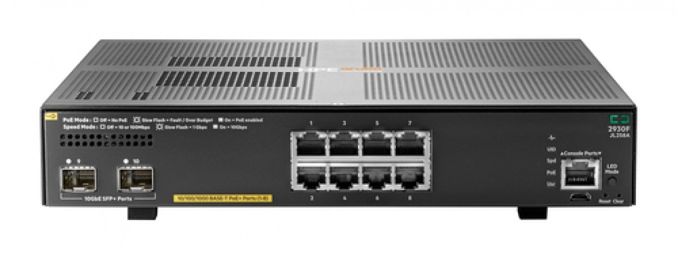 Aruba 2930F 8g Poe+ 2sfp+ Swch