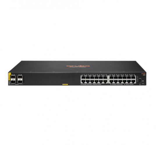 Switch Aruba 6100 24g CLASS4 PoE 4sfp+ 370W Gestionado, L3, Cantidad de Puertos 24, Gigabit Ethernet (10/100/1000), 128 Gbit/s, 1U, Negro