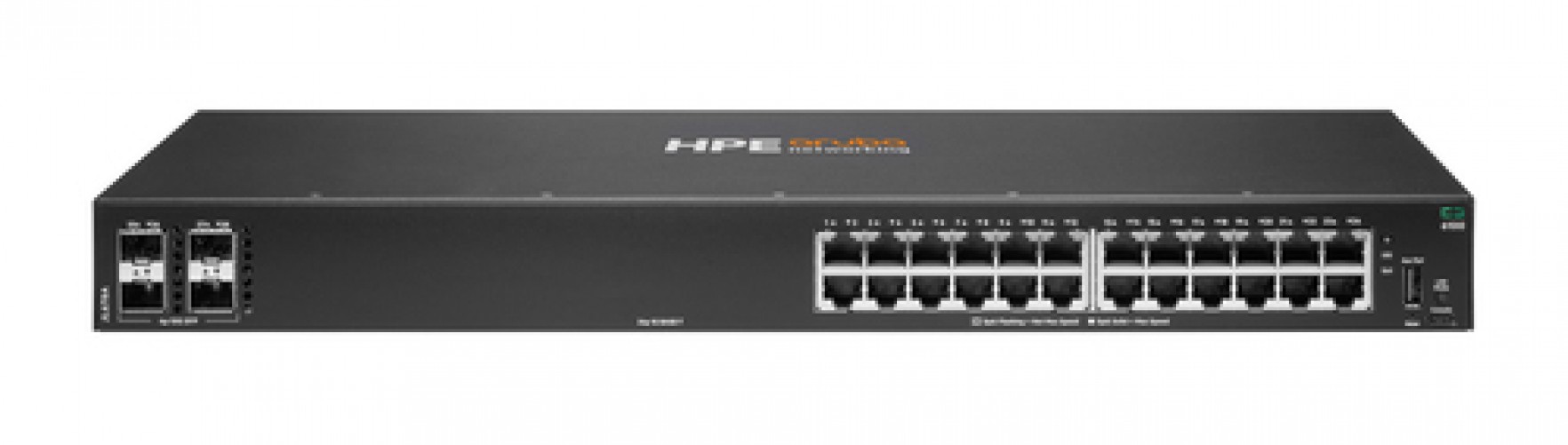 Switch Hpe Aruba Networking Aruba Networking Cx 6100 24g 4sfp+ Switch Gestionado, L3, RJ-45 24, Gigabit Ethernet (10/100/1000), 1U, Negro