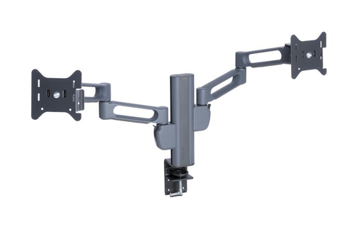 Soportes de Pantalla Kensington Brazo Smartfit® Doble para Dos Monitores Color Gris, Material Aluminio, Acero