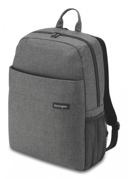 Mochila Kensington Simply Portable Lite Backpack 16” Bolsa Delantera, Bolsa Lateral, Hasta 16", Gris, Resistente al Agua