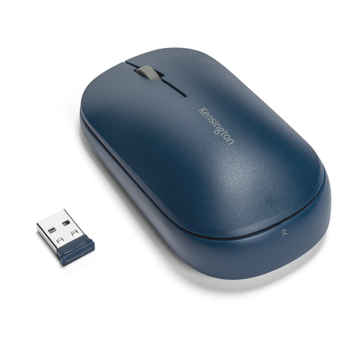 Mouse Kensington Mouse con Conexión Inalámbrica Dual Suretrack™ (azul) 3 Botones, 2400 dpi, Rf Inalámbrico + Bluetooth, 10 m, Azul