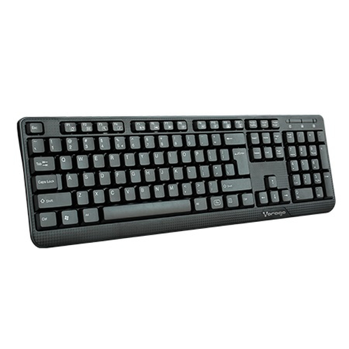 Teclado Vorago KB-102 Multimedia, Alambrico, USB, Negro