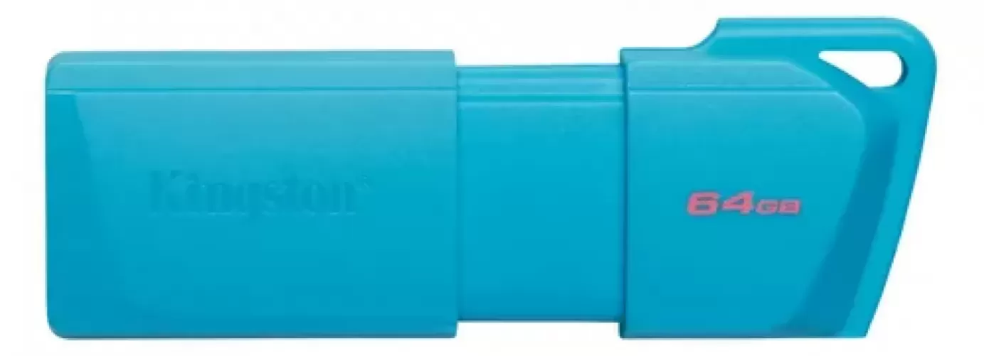 Memoria USB Kingston Dt Exodia, 64GB, USB 3.2, Color Azul