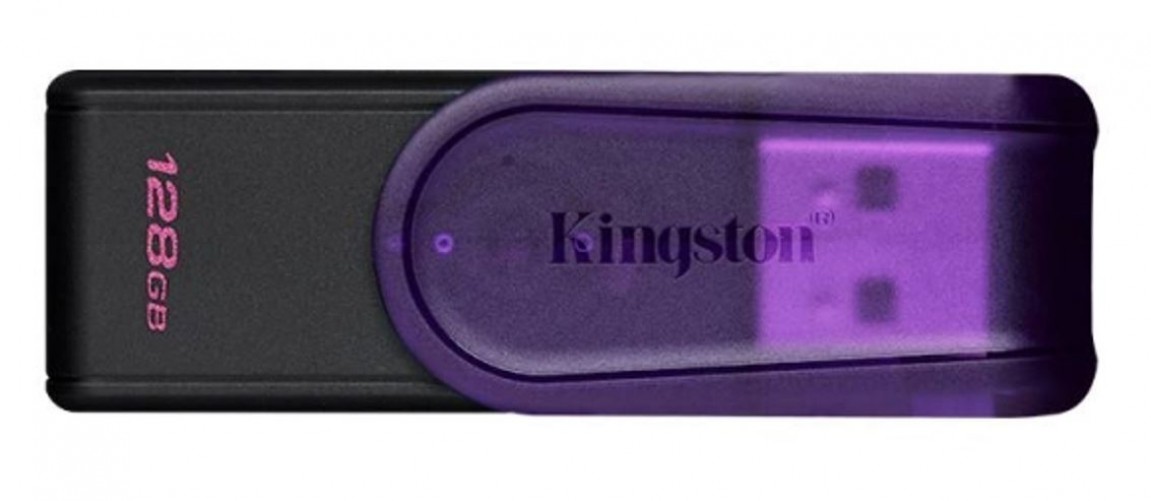 Memoria USB Kingston Datatraveler Exodia S, 128GB, USB 3.2, Morado
