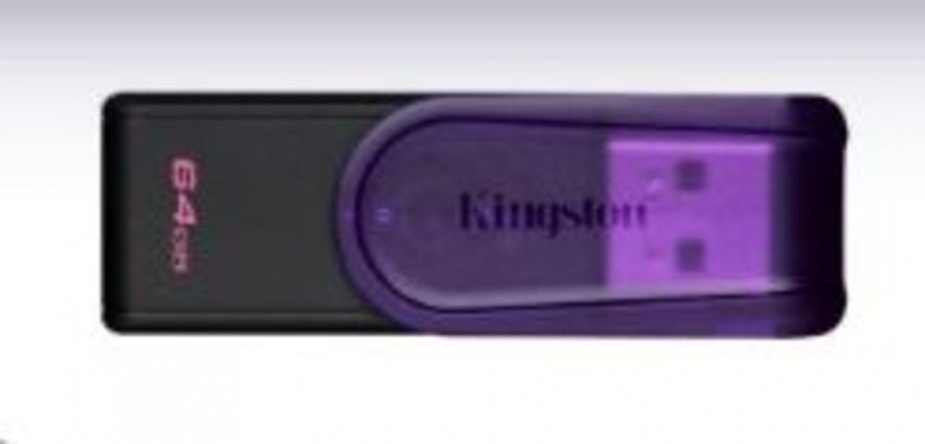 Memoria USB Kingston Datatraveler Exodia S, 64GB, 3.0 Gen 1, Tapa Giratoria, Morado