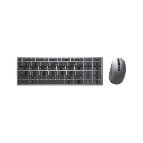 Kit Teclado y Mouse Dell KM7120W Inalámbrico, 1600 dpi, Gris, Titanio