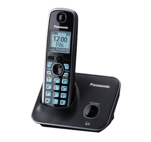 Telefono Inalambrico Digital Panasonic KX-TG4111ME LCD 1.8 Pulgadas, 1.91GHz, Bloqueo de Llamadas, Bateria Recargable, Color Negro