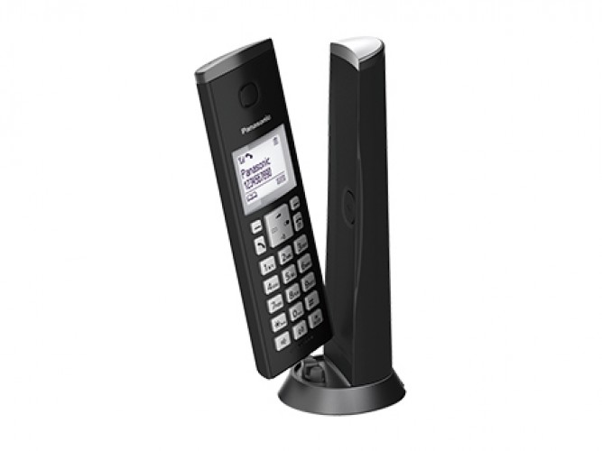 Teléfono Panasonic KX-TGK210 Terminal Inalámbrico, Altavoz, Identificador de Llamadas, Negro