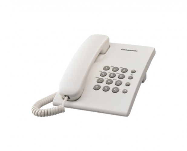 Teléfono Panasonic KX-TS500 Identificador de Llamadas, Blanco