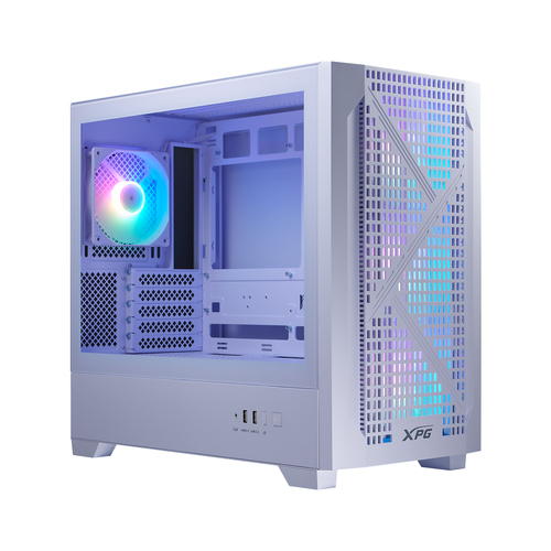 Gabinete XPG Lander 300, Midi-tower, Micro-ATX/mini-itx, USB 3.0, sin Fuente, 4 Vent Instalados, Blanco