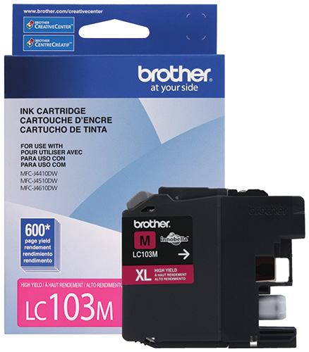 Cartucho de Tinta Brother LC103M Magenta 600 Pag, MFC-9330CDW Original