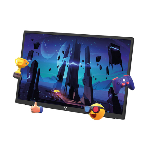 Monitor Vorago LED-P15 LED, 15.6", Full HD, IPS, 60 Hz, 5 ms, Negro