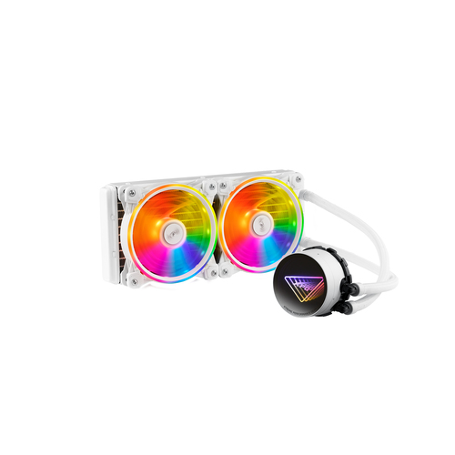 Enfriamiento Liquido XPG Levante X 240 Argb, 2x 120mm, Hasta 2000rpm, Blanco
