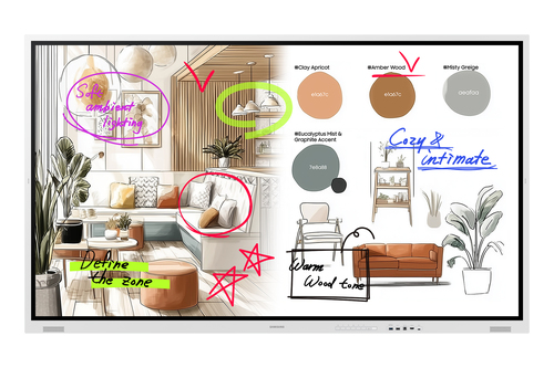 Pantalla Interactiva Samsung WM75FX 75", 4K Ultra HD