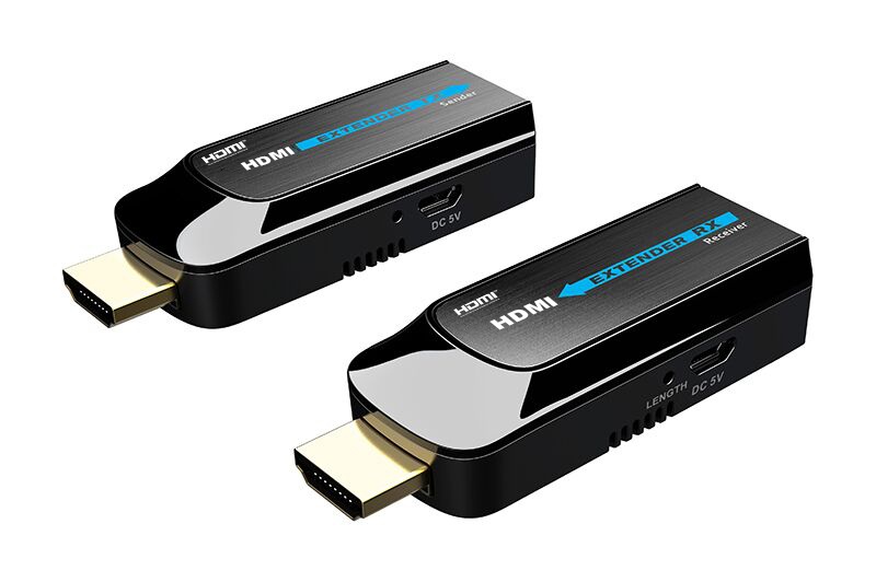 Kit Mini Extensor Saxxon, HDMI, 50m, Micro USB, Hdcp 1.4, Negro