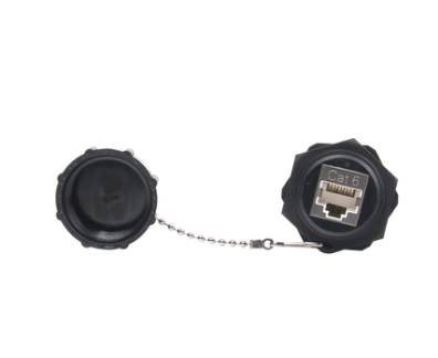 Acoplador Industrial RJ45-RJ45 Categora­a 6 Blindado IP67 (waterproof)