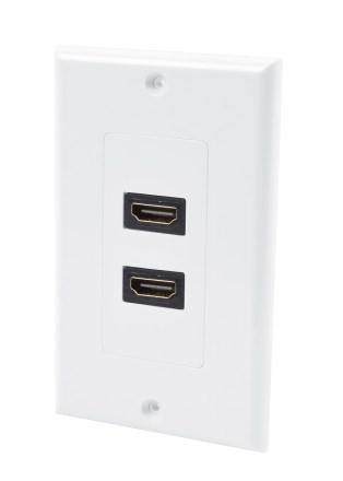 Placa de Pared Linkedpro LPFP091 2 HDMI, Color Blanco